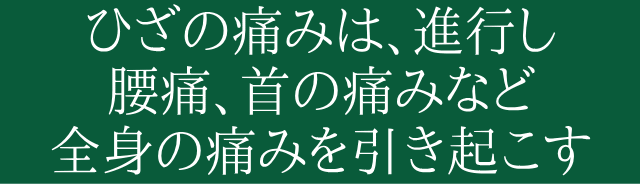 肥満の原因も、実はひざにあり