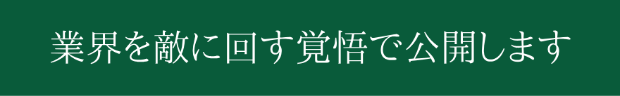 業界を的に回す覚悟で公開