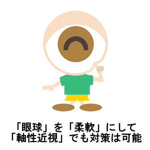軸性近視と眼球